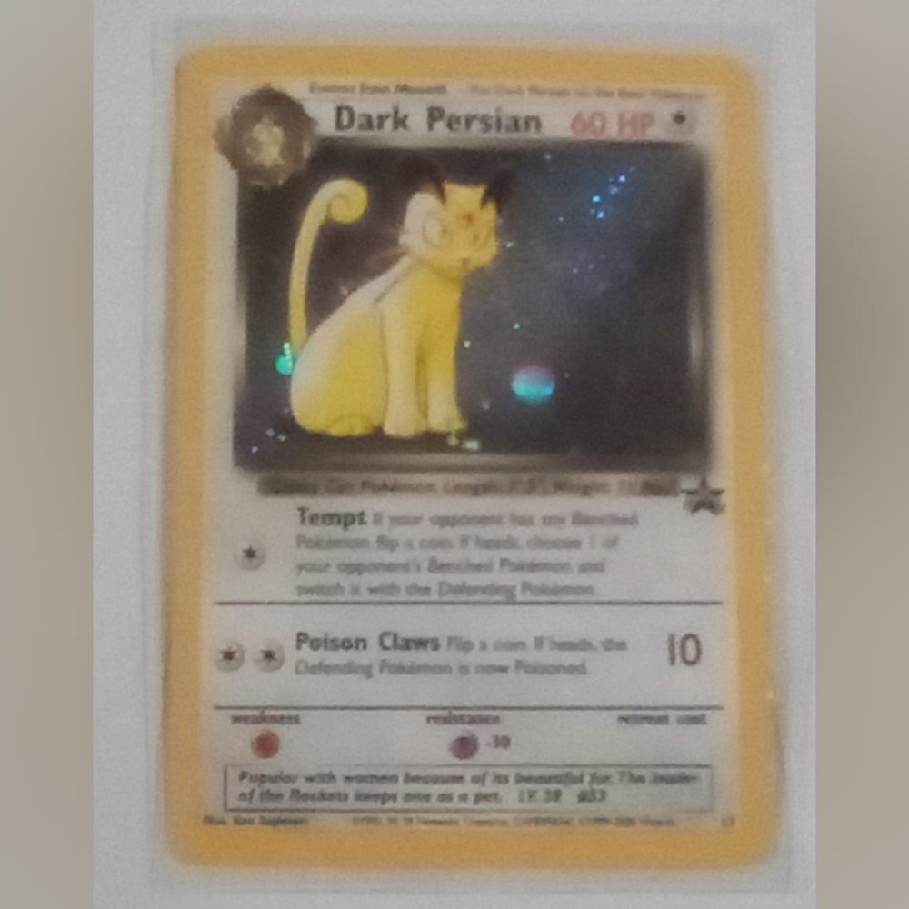✨RARE Dark Persian Holofoil Promo Pokemon Card✨